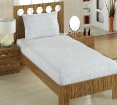 JACQUARD TERRY FITTED SHEET