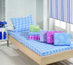 COTTON - POLYESTER JACQUARD FITTED SHEET