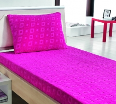 JACQUARD VELOUR FITTED SHEET