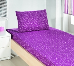 COTTON - POLYESTER JACQUARD FITTED SHEET